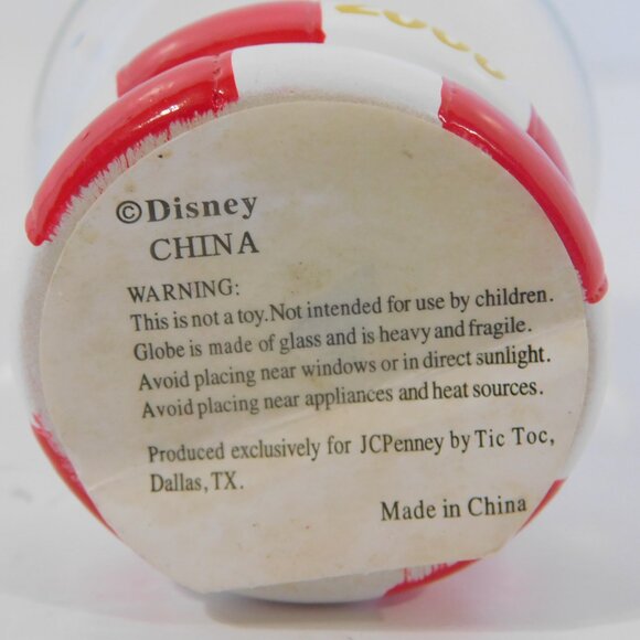 2006 Disney for JC PENNY Mini 2.25" Mickey Mouse Christmas Snow Globe - Picture 6 of 7